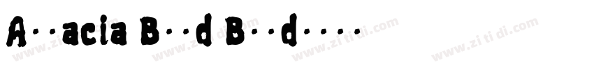 Alsacia Bold Bold字体转换